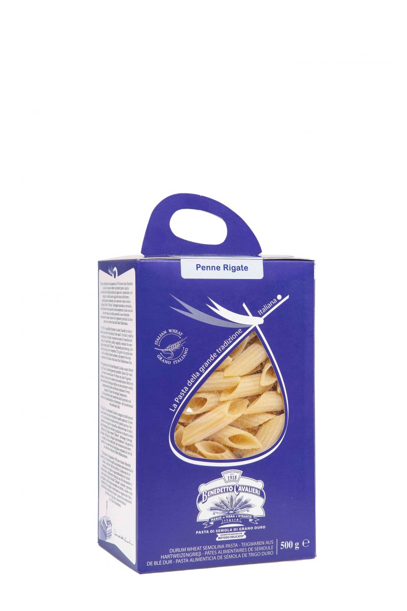 Pâtes Penne Rigate - 500g<br/><span class='subtitle'>Benedetto Cavalieri</span>