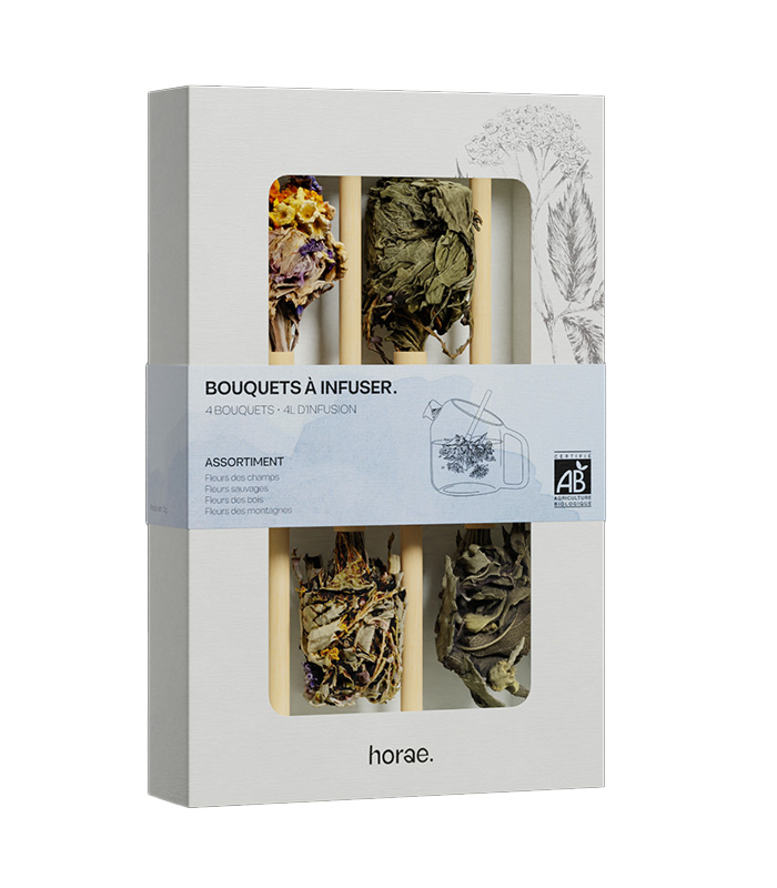 4 bouquets à infuser <br/><span class='subtitle'>Horae</span>